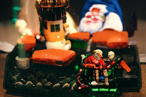 Santa and christmas