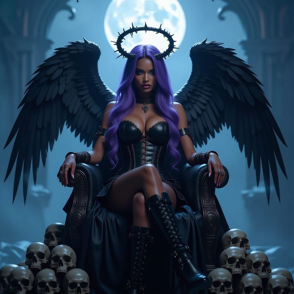 A delicate structure made entirely of shimmering spider webs, glowing softly in the moonlight. The web-woven creation takes shape as an intr...