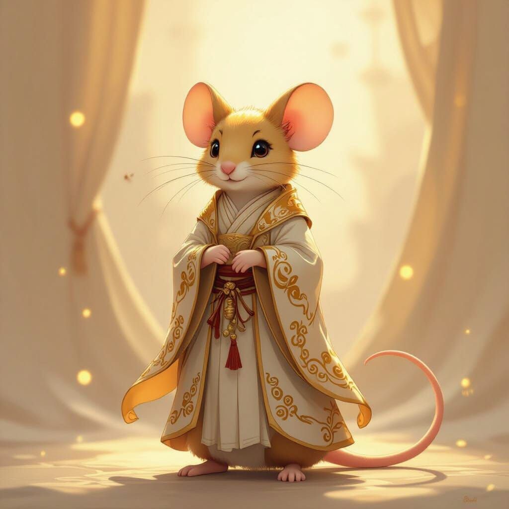 Golden Mouse in Flowing Robes, Animation Style