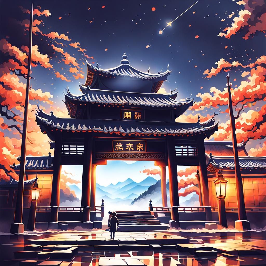 Steampunk Time Traveler at Gothic Clock Tower