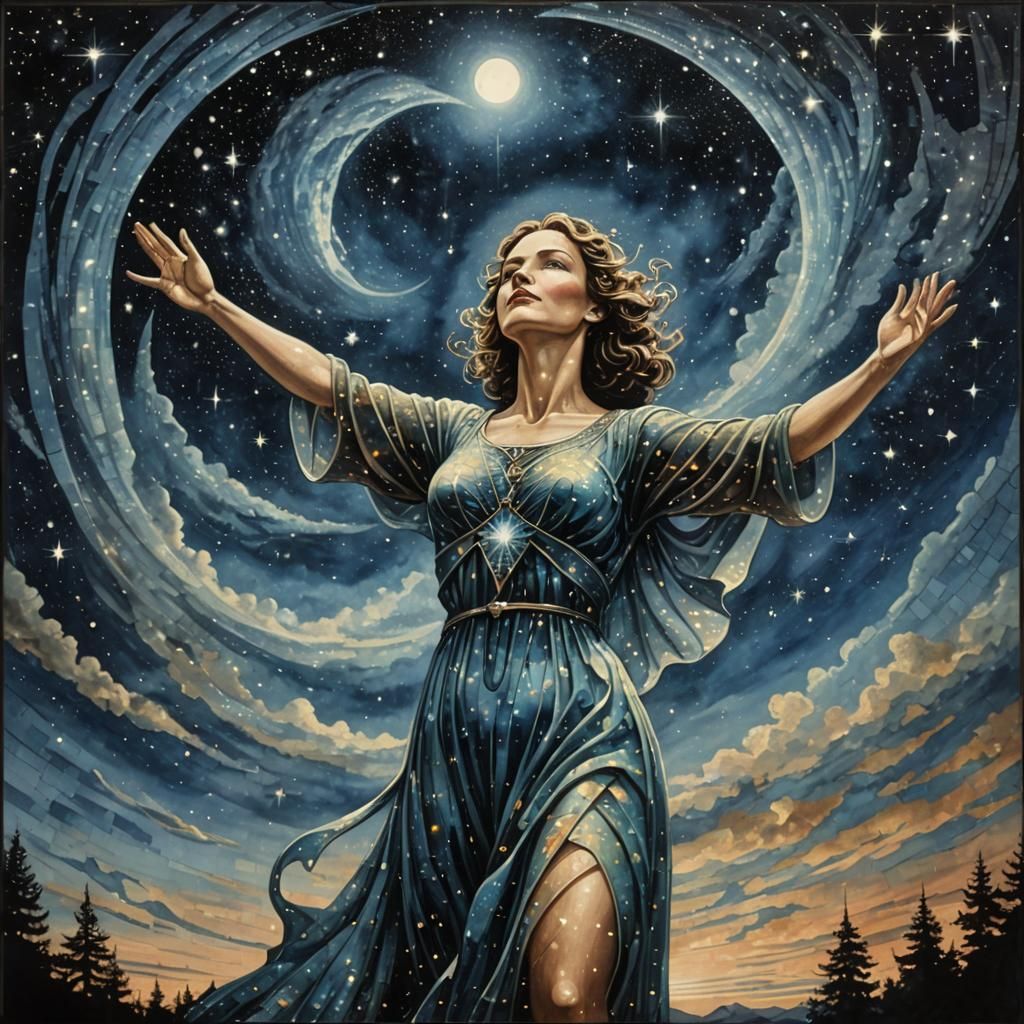 Reaching for the Universe.   by @mysteryartist