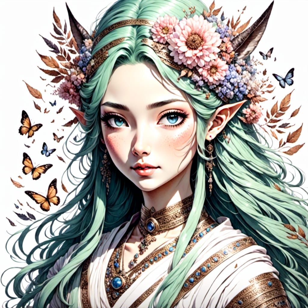 Nature Goddess Fantasy Character Artwork (SDXL 1.0) <lora:Go...