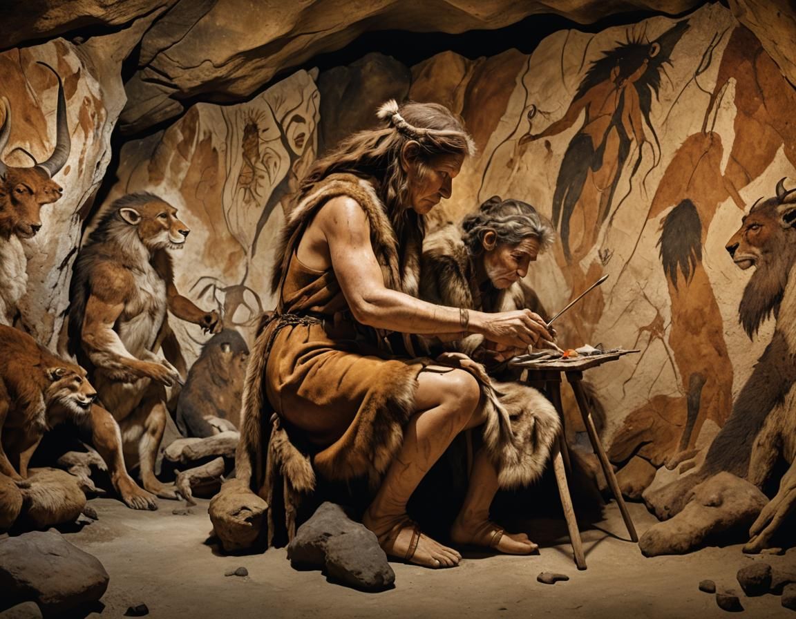 Shamaness, Painter of Life and Spirit  by @Elaurian