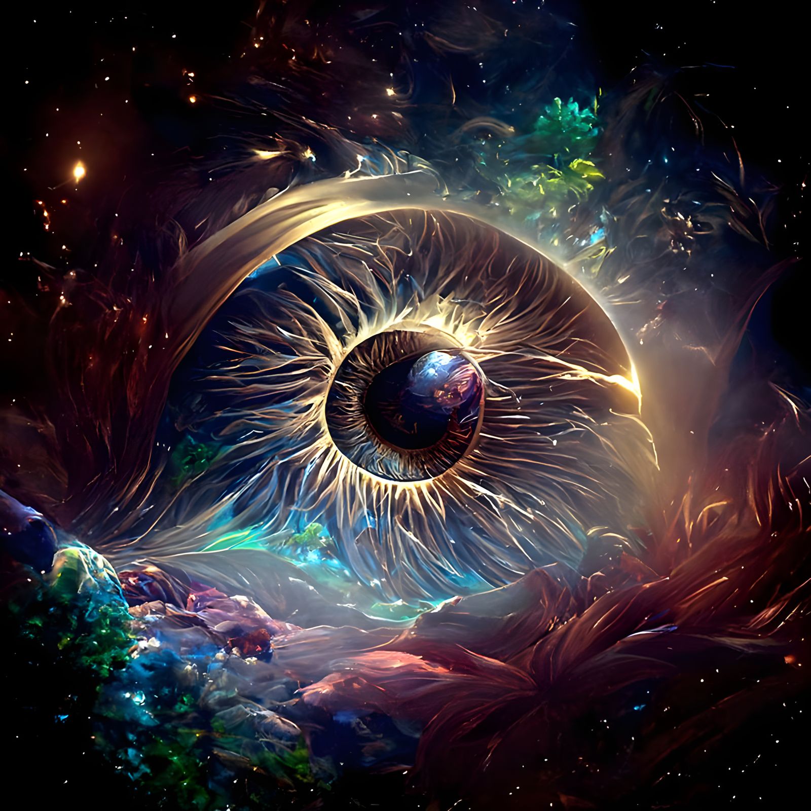 mythical universe of eyes dreamcore villainous - AI Generated Artwork -  NightCafe Creator