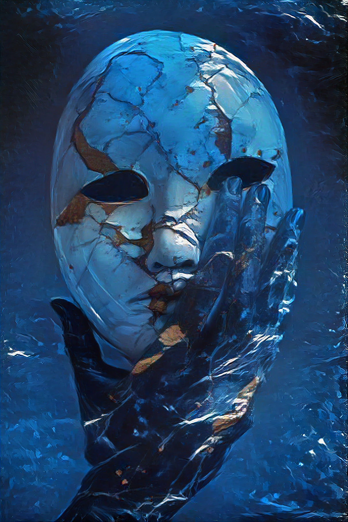 A mask to hide fears and tears. Warning: it's too effective.