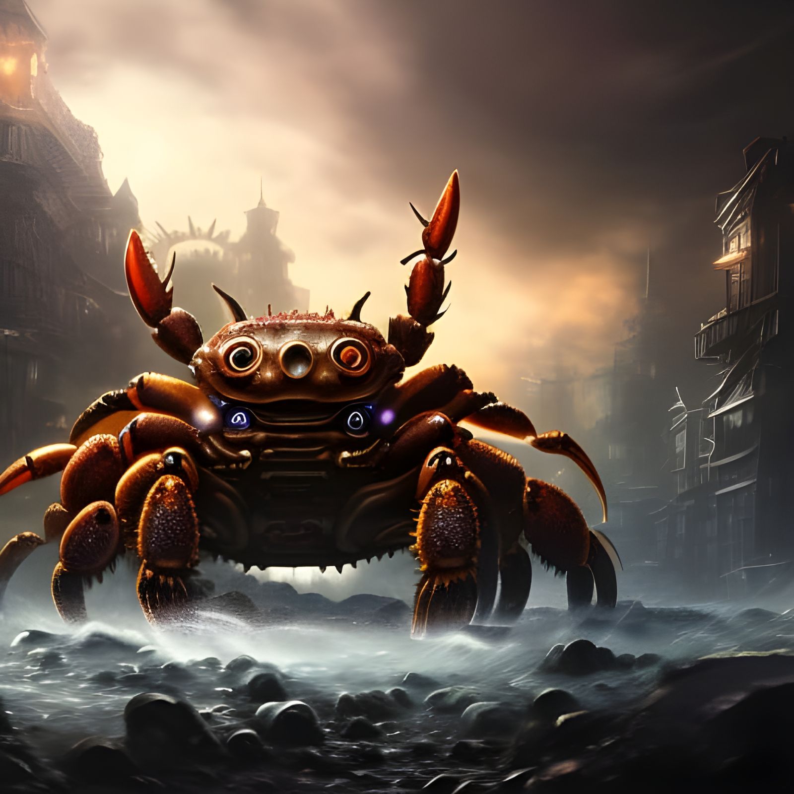 Killer Crab! 🦀 AI Generated Artwork NightCafe Creator