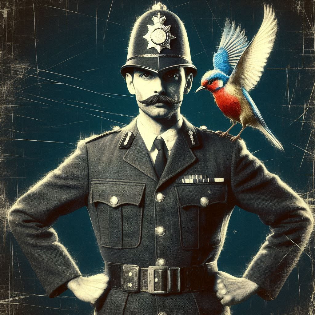 Police + bird