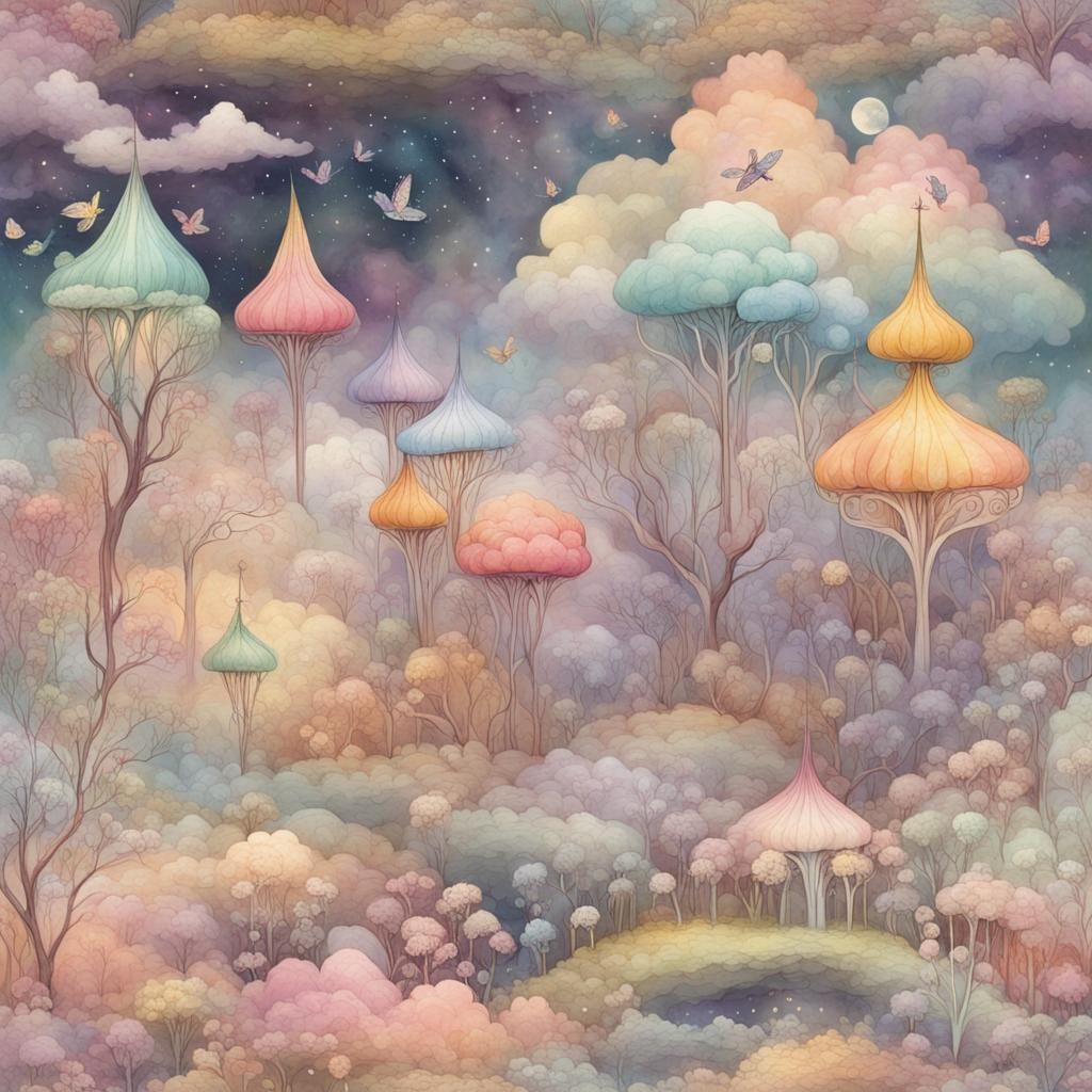 The land of the fairies AI Generated Artwork NightCafe Creator