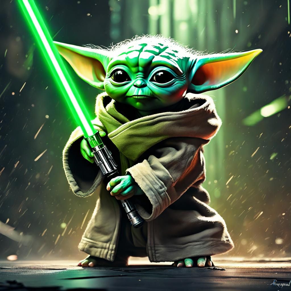 Baby Yoda - AI Generated Artwork - NightCafe Creator