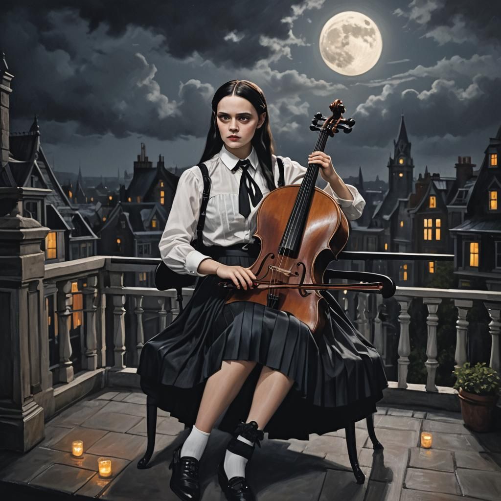 Wednesday Addams cello 2