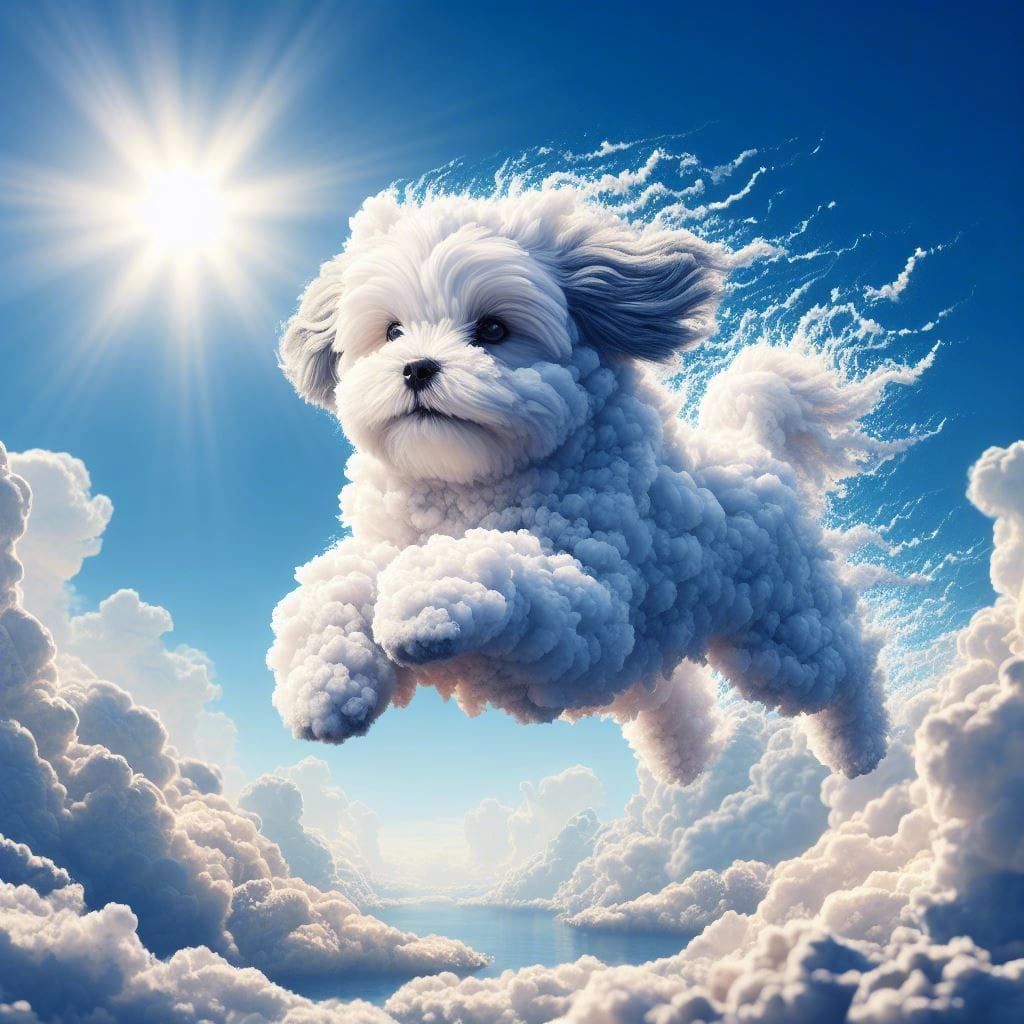 A Shih Tzu of Cloud  by @Rosie