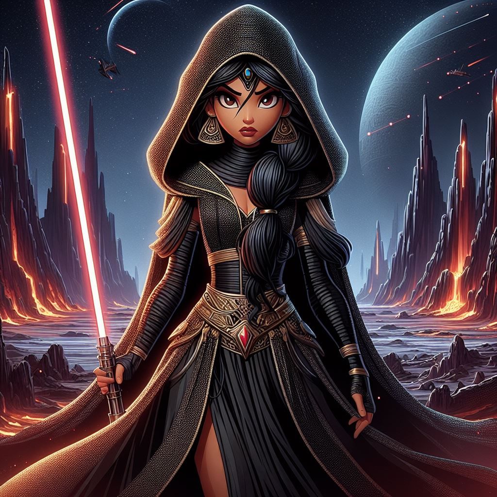 Jasmine as a Dark lord of the Sith