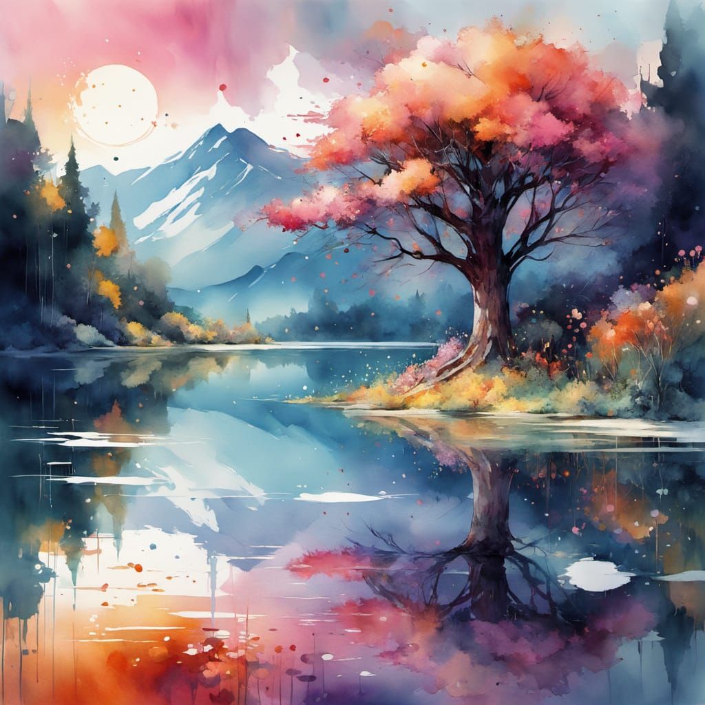 Pink tree  by @Vochomurka