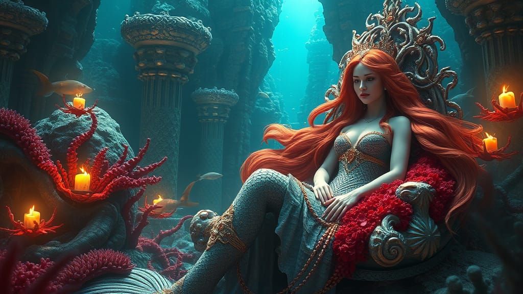 The hidden world of the Mermaid Queen  by @Tenar