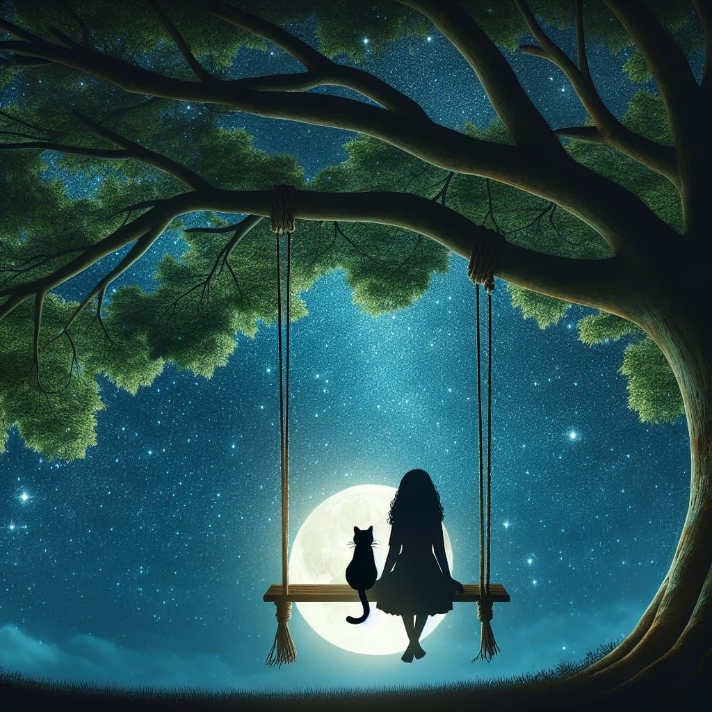 Moonlit night  by @Arisiin