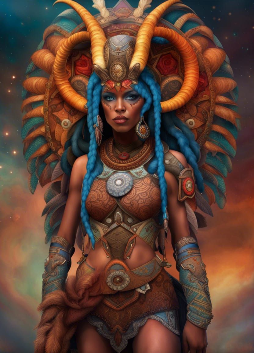 Zodiac Goddess Aries  by @Aurora Starshine