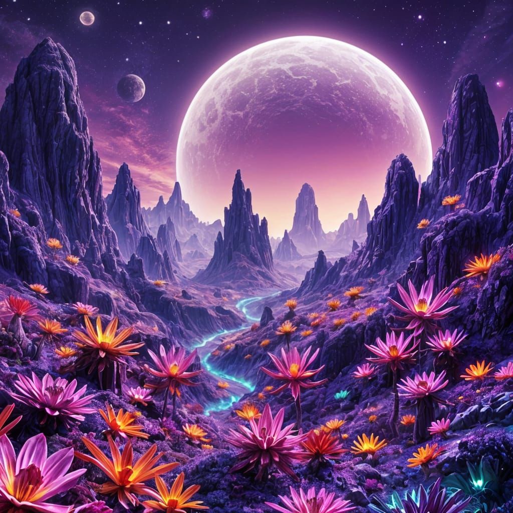 Alien landscape  by @DiscoKittie