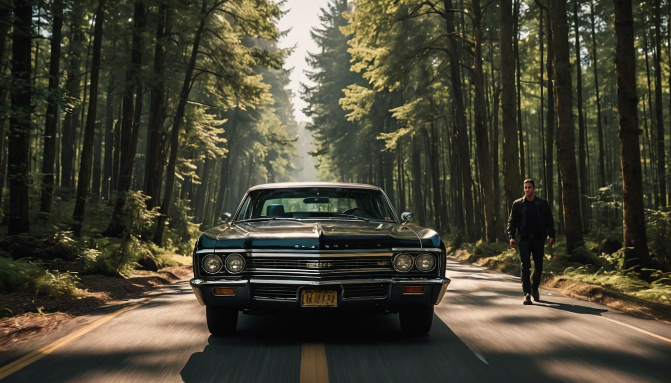 Dean Winchester Walking Back To Baby After A Hunt