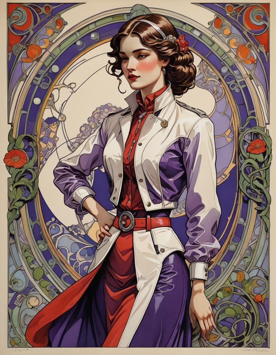 femme art nouveau  by @Alexandre M