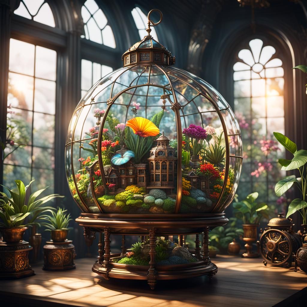 Victorian Terrarium  by @Noblehorse