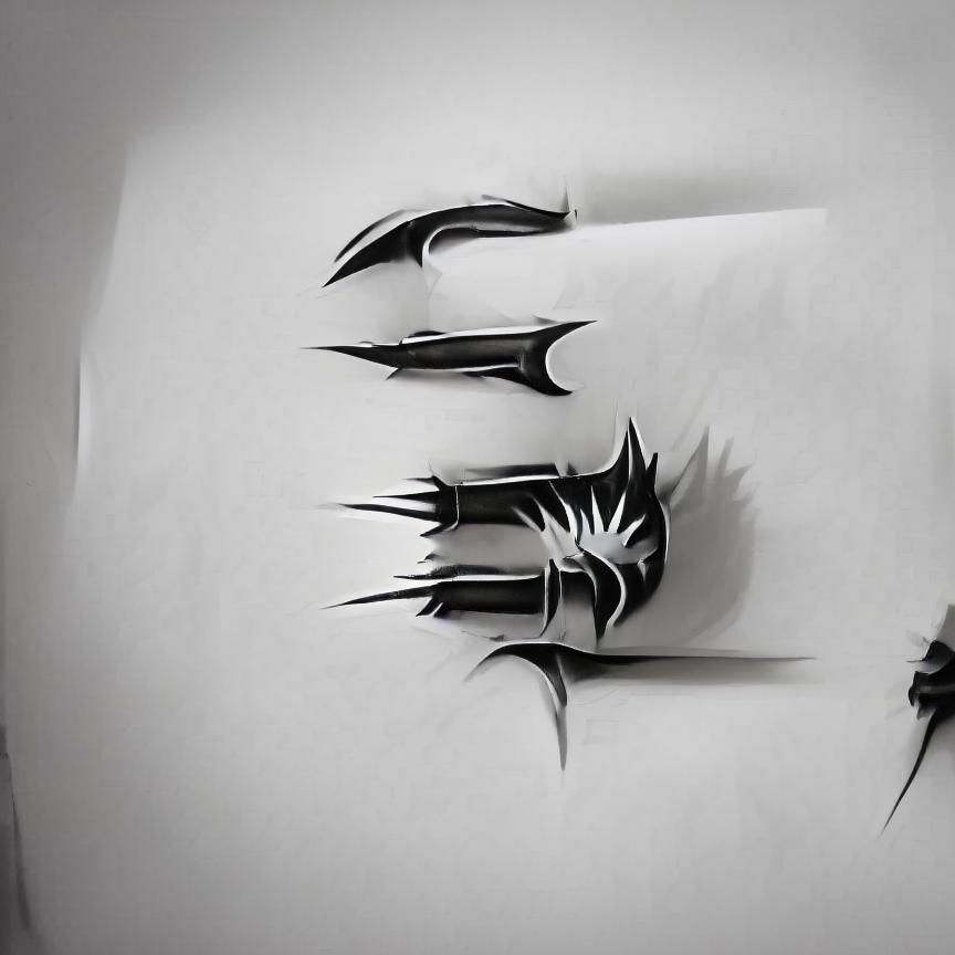 A death metal band logo and name. logo design, black and white, spiky