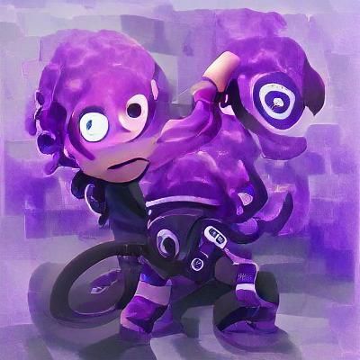Purple octoling boy