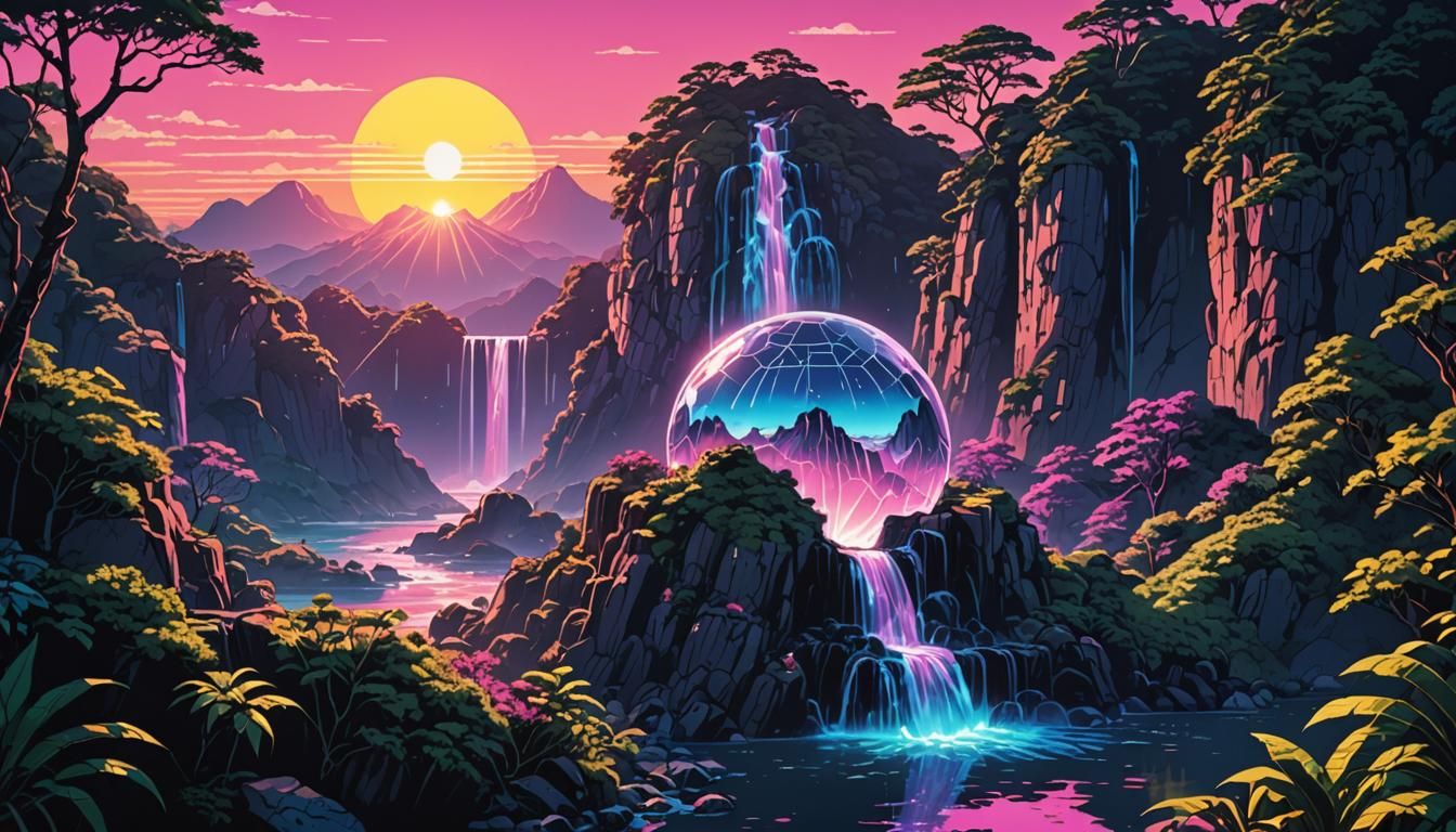 Dreams Of Waterfalls AI Generated Artwork NightCafe Creator dreams-of-waterfalls-ai-generated-artwork-nightcafe-creator