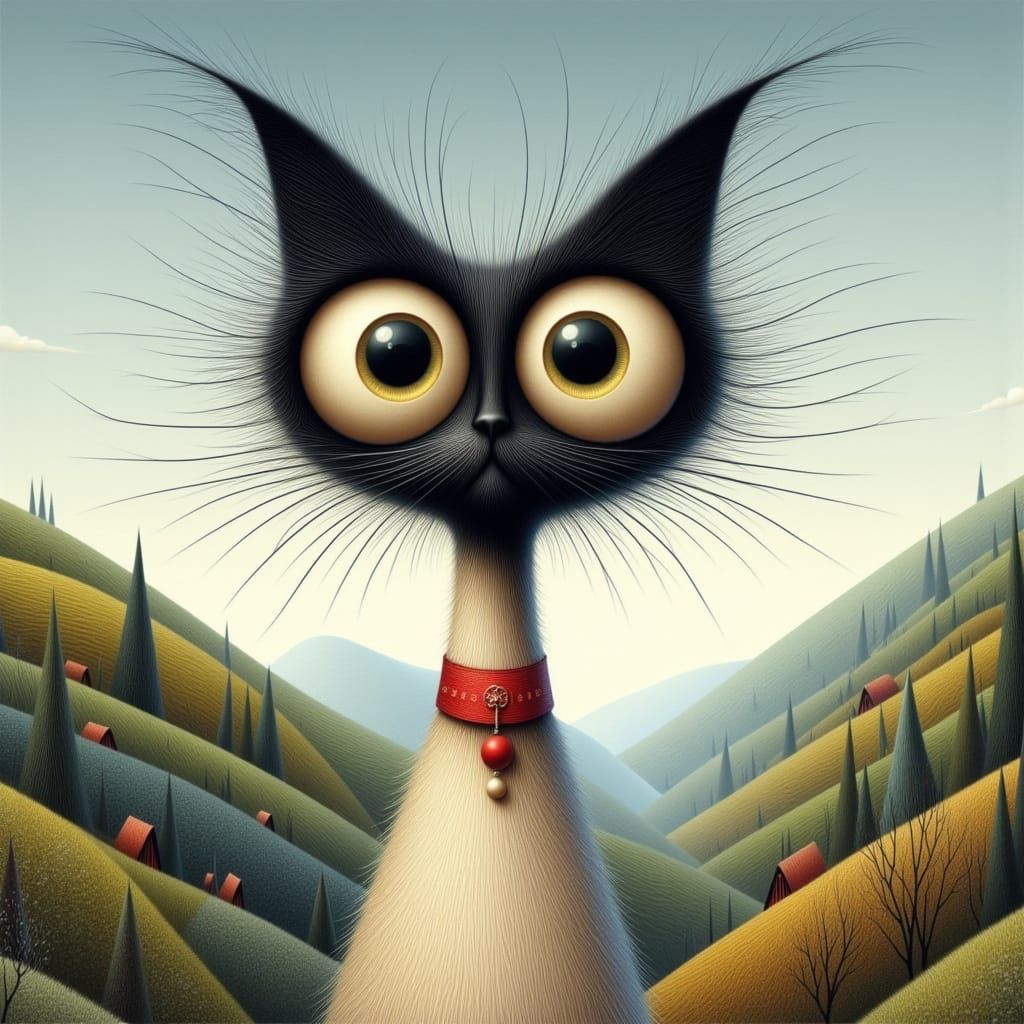 Siamese Cat <lora:Whimsi-Cats:1.0>