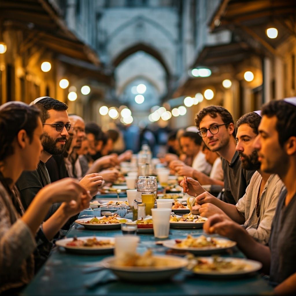 Jerusalem Market Feast: Photojournalistic Celebration
