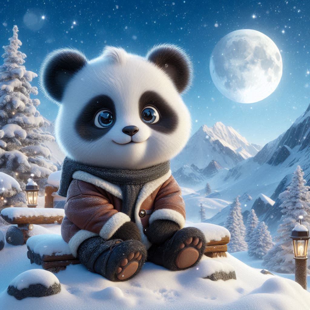Snow panda