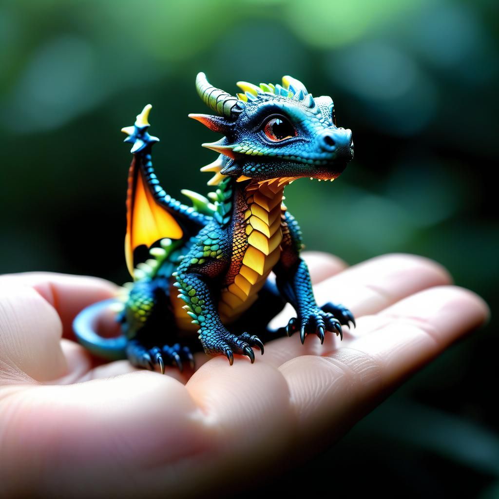 The difficulty of holding a cute mini dragon is the fire breathing part.  by @BethM-L