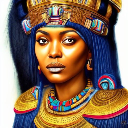 Portrait of Queen Nefertari : r/nightcafe