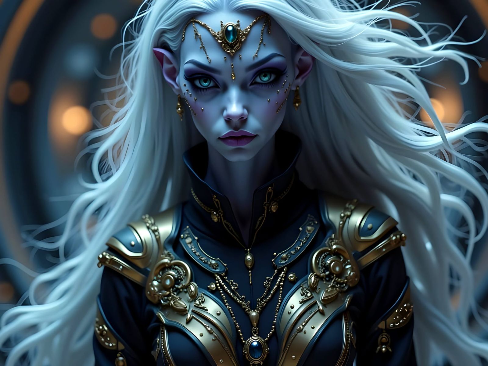 Alien Portrait <lora:Regal Alien Woman:1.0>