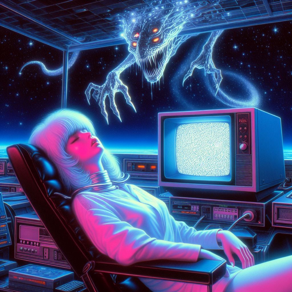 hajime sorayama retro 80s sci-fi futurism cyberpunk space wo...