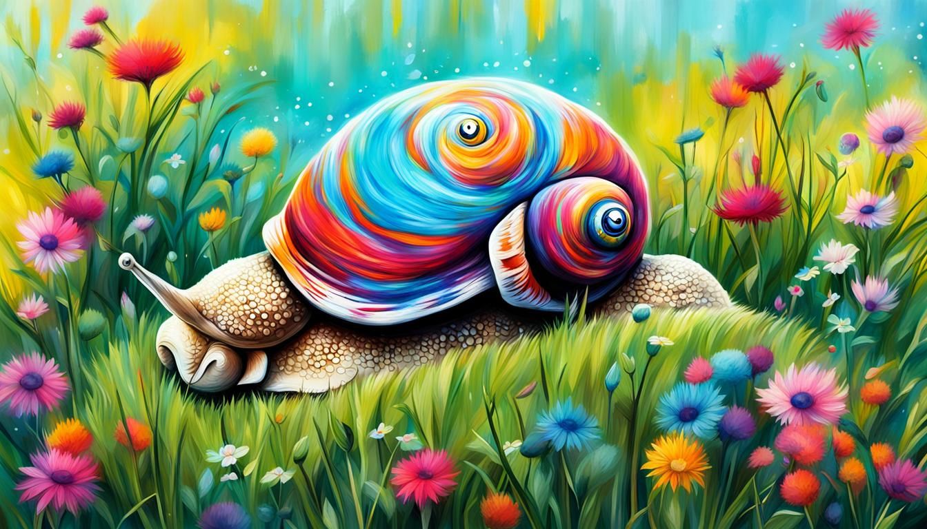 Curious snail