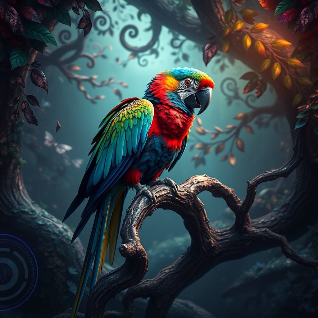 a macaw parrot   by @Alex
