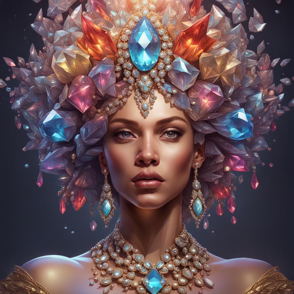 Crystal Queen AI Generated Artwork NightCafe Creator