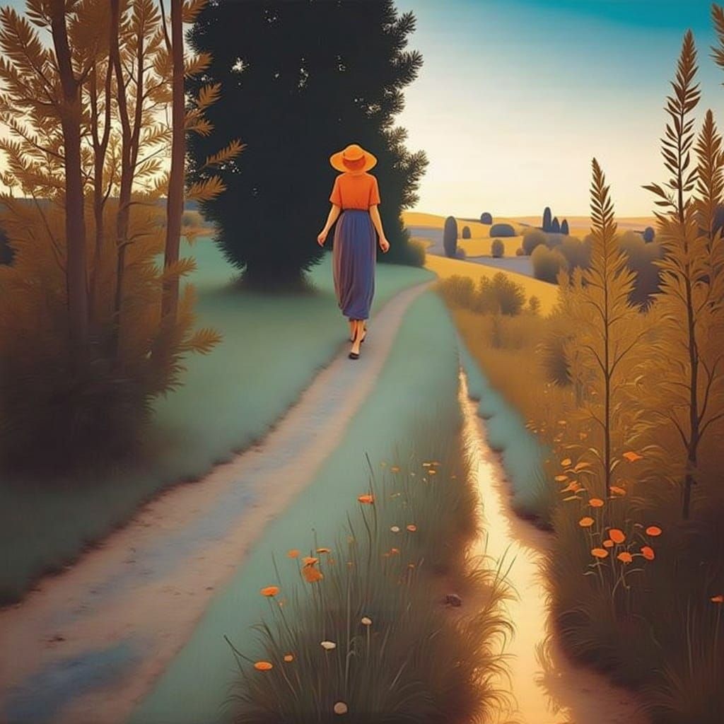 Needle-Felted Woman in Traditional Style