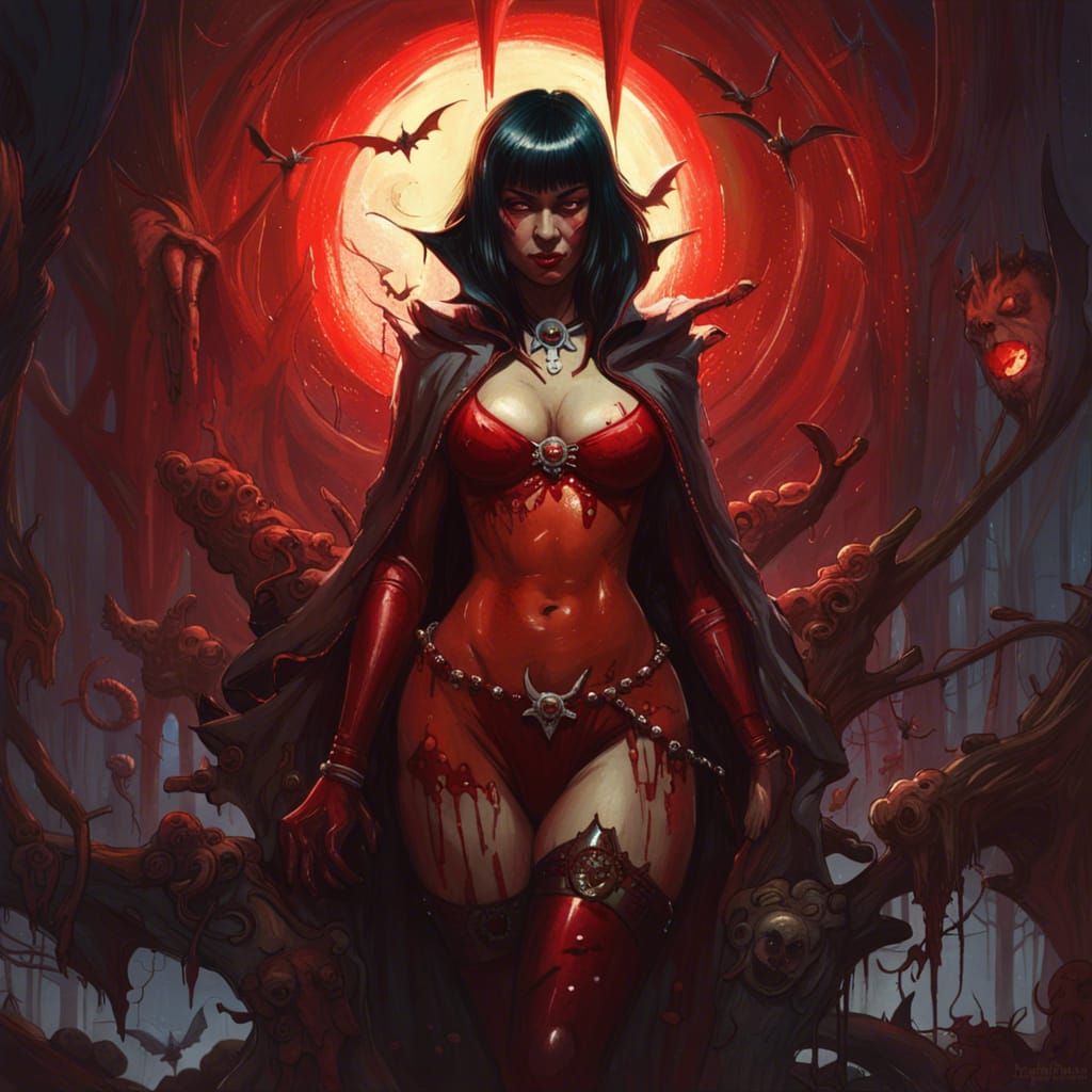 Vampirella   by @Wierd Jimbo