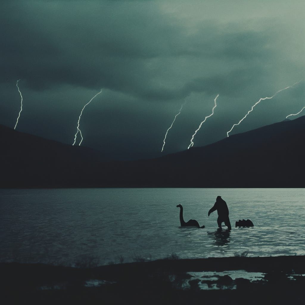 A loch Ness monster and a sasquatch.