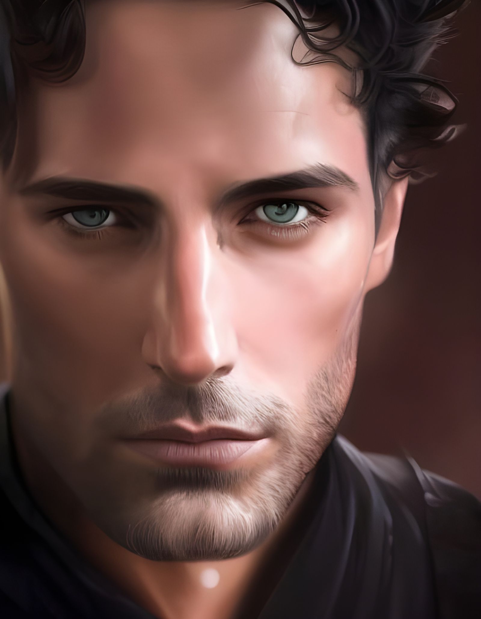 raoul bova, male, rogue, dnd, handsome, piercing grey eyes, head and ...