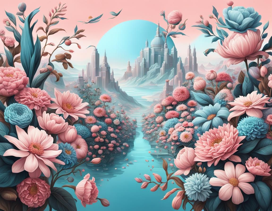 Beautiful floral scape