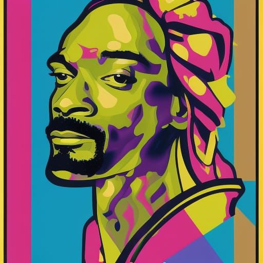 Snoop Dogg pop art - AI Generated Artwork - NightCafe Creator