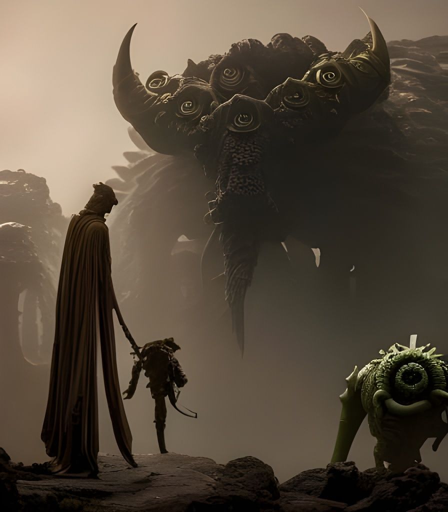 Surreal Stopmotion Wraiths and Cthulhu Figures