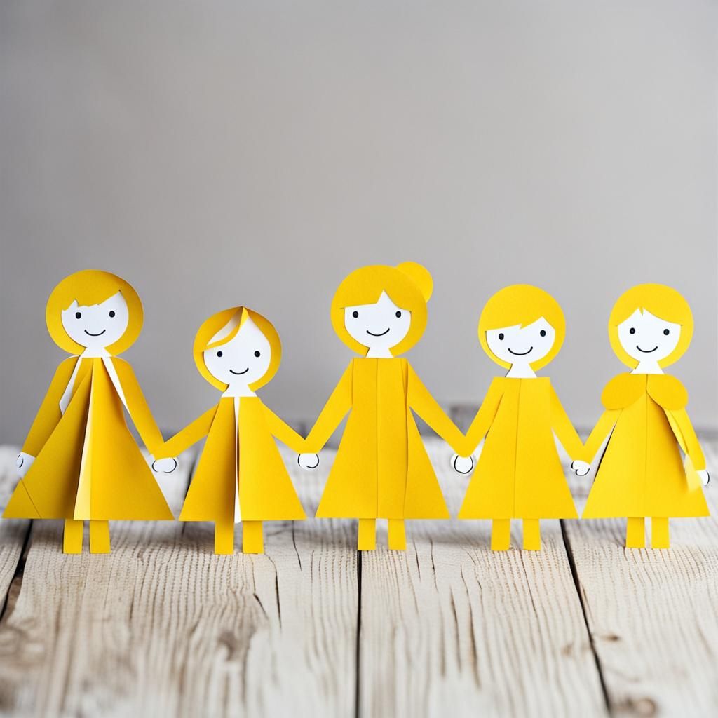 Paper doll chain
