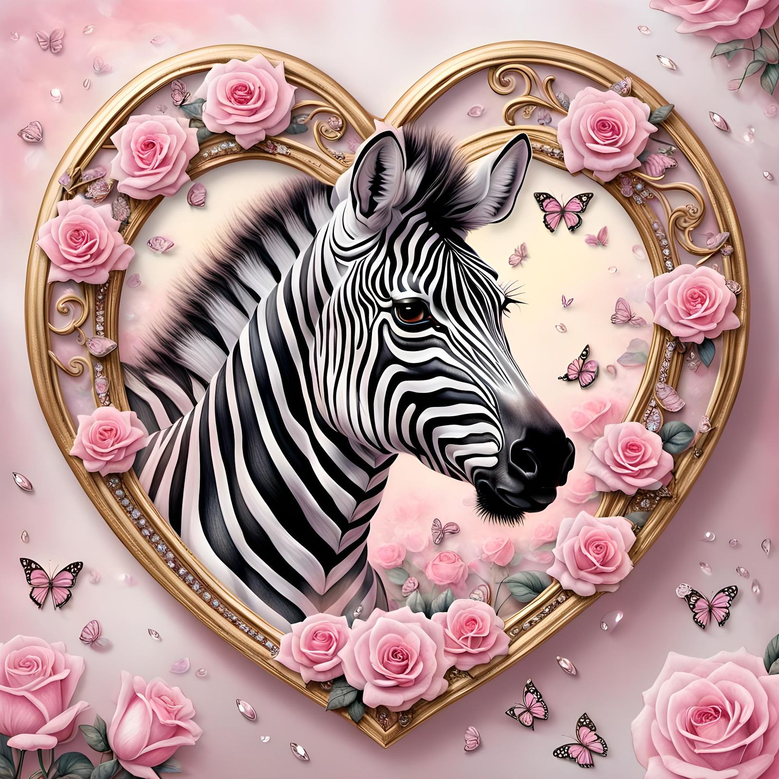 A zebra postcard for my sister