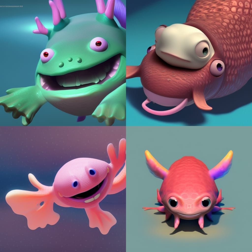 axolotl - AI Generated Artwork - NightCafe Creator