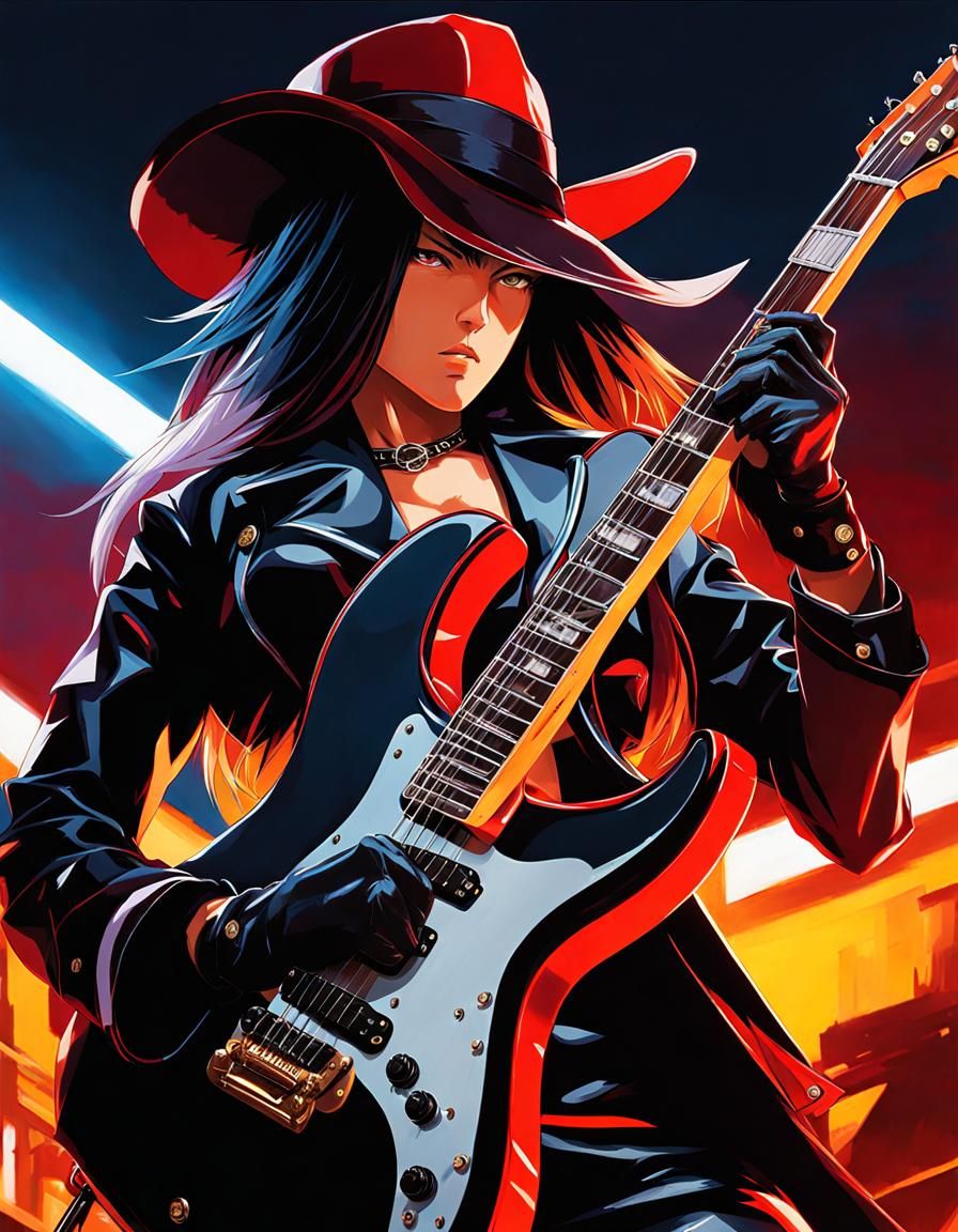 I-No From Guilty Gear Strive Playing Electric Guitar, Encore! 