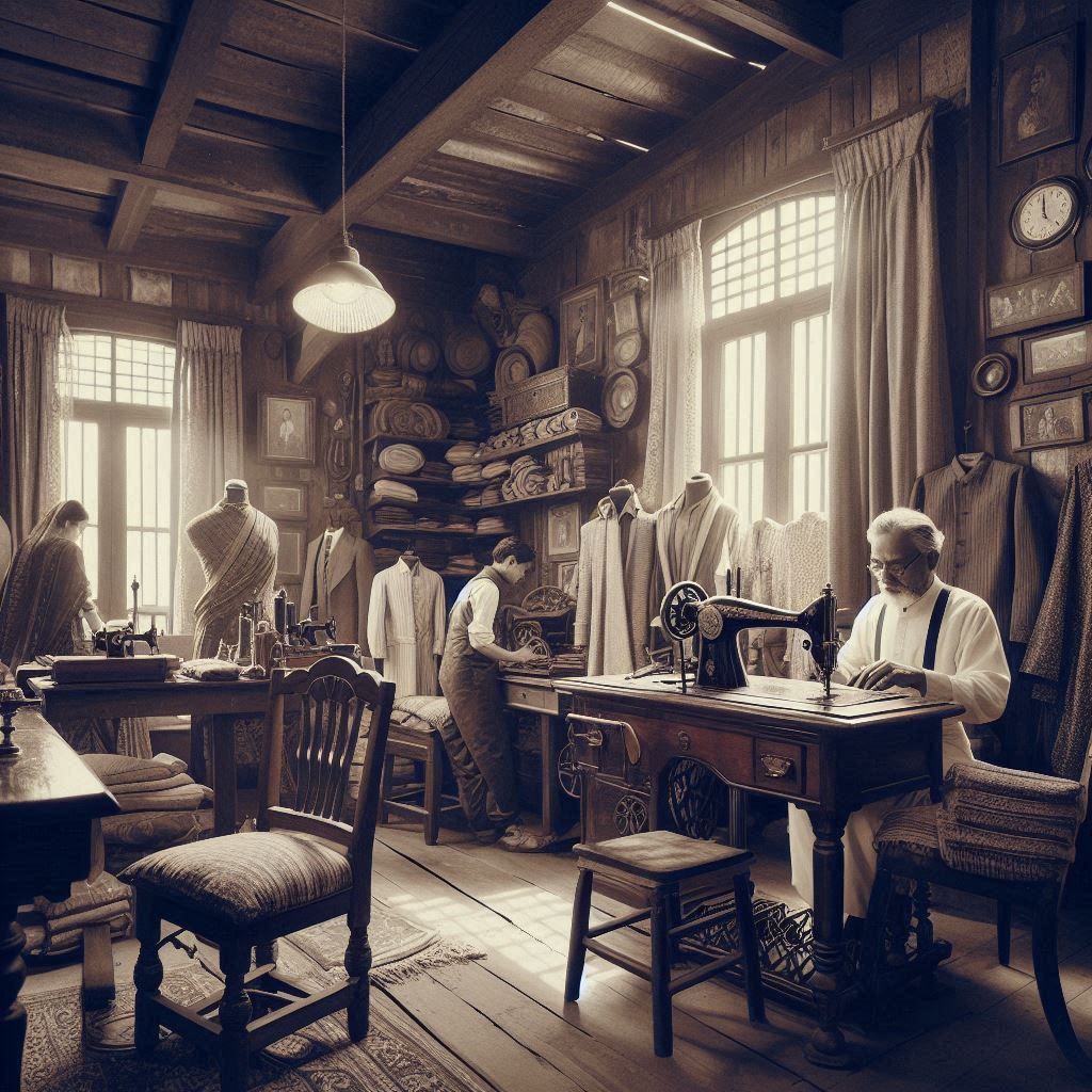 1920s Indian tailors workshop