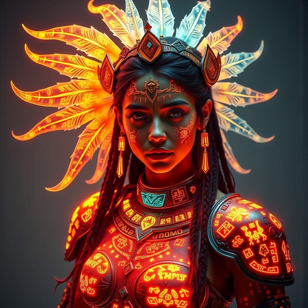  <lora:Glowing Hieroglyphs:1.0>